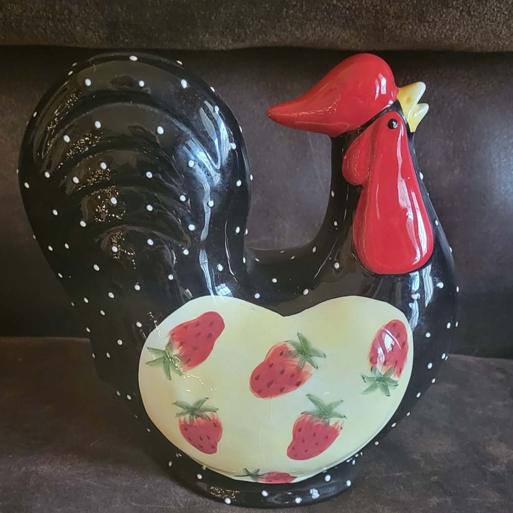 EUC - Vintage porcelain rooster -